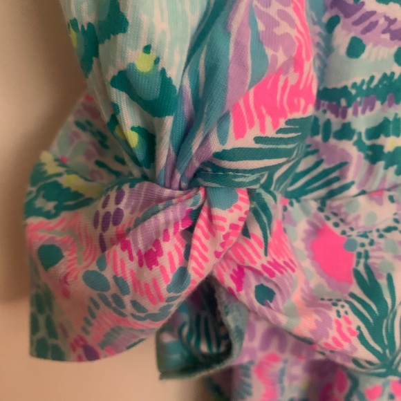 Lilly Pulitzer-NWT-Haydn Short Sleeve Dress-Multi-Color Banana Split-Size XL - Picture 4 of 4